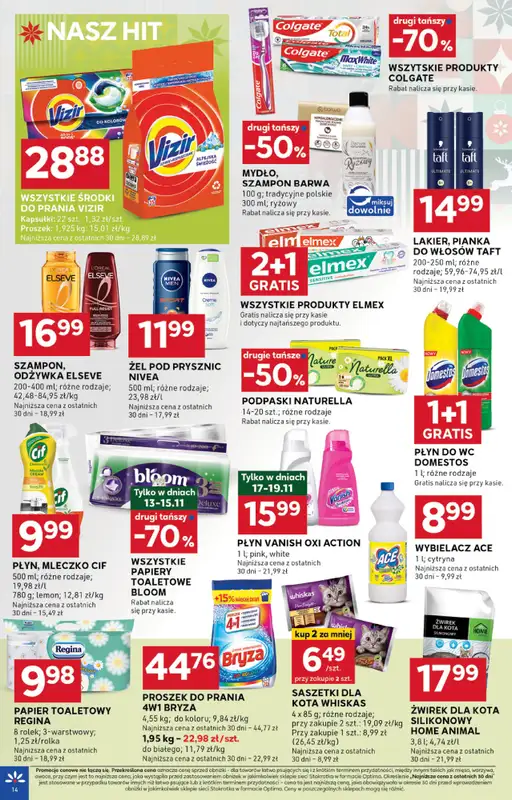 Stokrotka - gazetka promocyjna Gazetka Optima od czwartku 13.11 do środy 19.11 - strona 14
