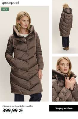 Greenpoint - gazetka promocyjna -30% na kurtki, płaszcze, swetry, czapki i szaliki od środy 12.11  - strona 14
