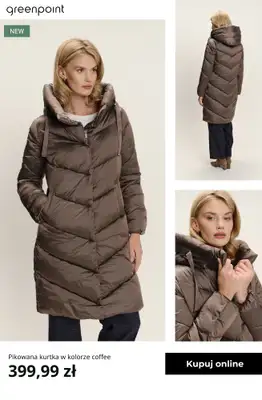 Greenpoint - gazetka promocyjna -30% na kurtki, płaszcze, swetry, czapki i szaliki od środy 12.11  - strona 14