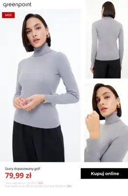 Greenpoint - gazetka promocyjna -30% na kurtki, płaszcze, swetry, czapki i szaliki od środy 12.11  - strona 6