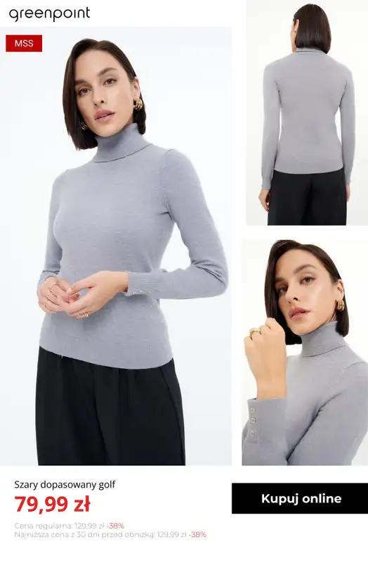 Greenpoint - gazetka promocyjna -30% na kurtki, płaszcze, swetry, czapki i szaliki od środy 12.11  - strona 6