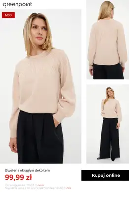 Greenpoint - gazetka promocyjna -30% na kurtki, płaszcze, swetry, czapki i szaliki od środy 12.11  - strona 2