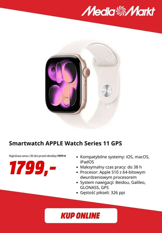 Media Markt - gazetka promocyjna Do -10% na wybrane produkty Apple od środy 12.11 do niedzieli 16.11 - strona 5