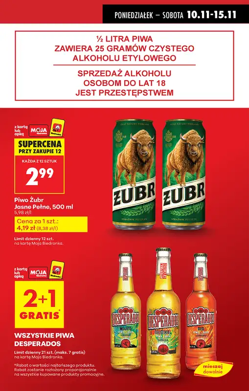 Biedronka - gazetka promocyjna Od poniedziałku, Z ladą tradycyjną od poniedziałku 10.11 do niedzieli 16.11 - strona 15