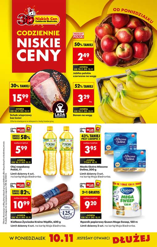 Biedronka - gazetka promocyjna Od poniedziałku, Z ladą tradycyjną od poniedziałku 10.11 do niedzieli 16.11