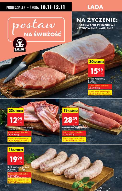 Biedronka - gazetka promocyjna Od poniedziałku, Z ladą tradycyjną od poniedziałku 10.11 do niedzieli 16.11 - strona 28