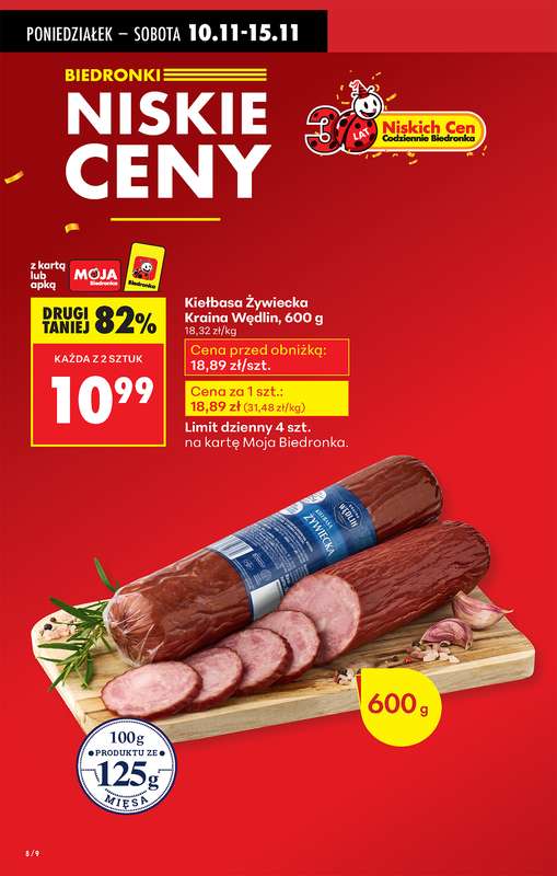 Biedronka - gazetka promocyjna Od poniedziałku, Z ladą tradycyjną od poniedziałku 10.11 do niedzieli 16.11 - strona 10