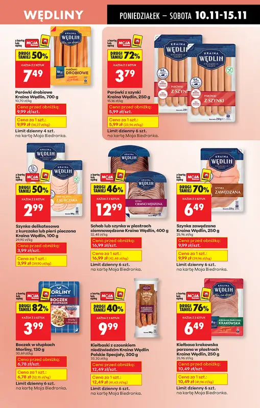 Biedronka - gazetka promocyjna Od poniedziałku, Z ladą tradycyjną od poniedziałku 10.11 do niedzieli 16.11 - strona 37