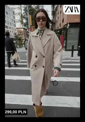 Zara - gazetka promocyjna Płaszcze damskie od środy 12.11  - strona 3