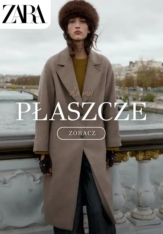 Zara - gazetka promocyjna Płaszcze damskie od środy 12.11 