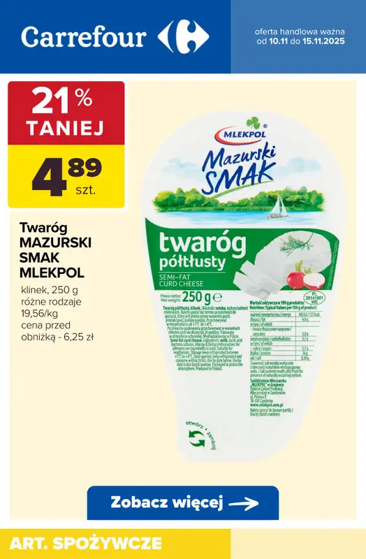 Carrefour - gazetka promocyjna Do -53% na pojedyncze sztuki od środy 12.11 do soboty 15.11 - strona 6