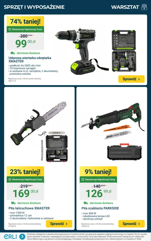 Erli - gazetka promocyjna Black Weeks – Bestsellery do Twojego warsztatu! od piątku 14.11 do niedzieli 16.11 - strona 3