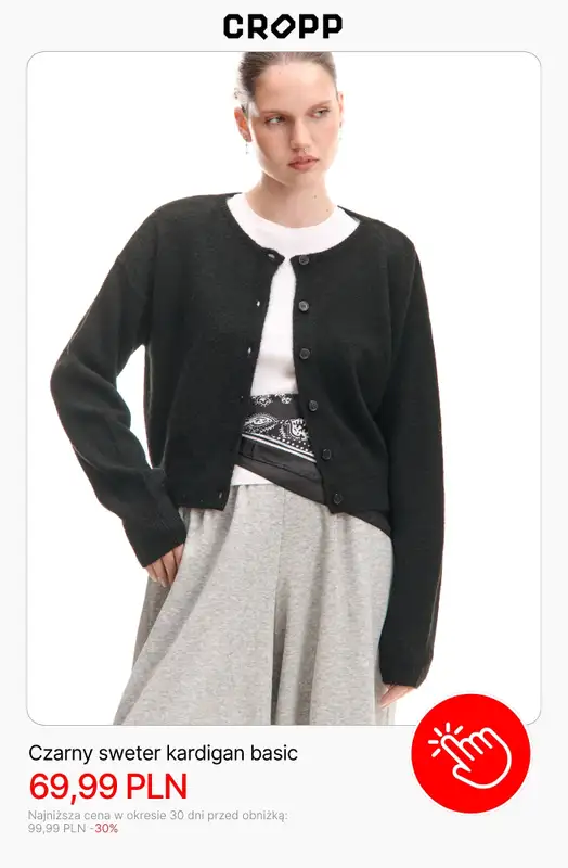 Cropp - gazetka promocyjna WYPRZEDAŻ: odzież damska od czwartku 13.11 do środy 19.11 - strona 10