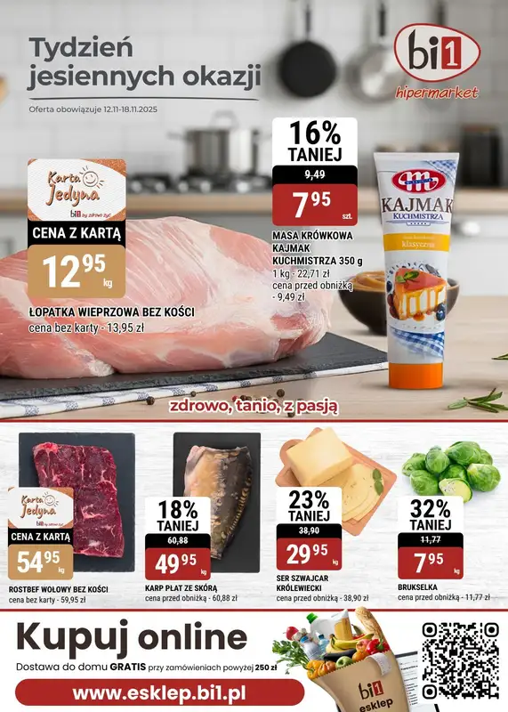 bi1 - gazetka promocyjna Gazetka Białystok, Ełk, Rzeszów od środy 12.11 do wtorku 18.11
