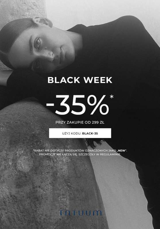 BLACK FRIDAY - gazetka promocyjna Tatuum | -35% przy zakupie od 299 zł od środy 12.11 do soboty 15.11