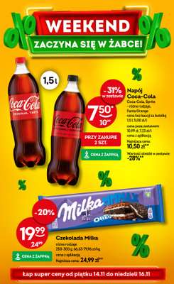 Żabka - gazetka promocyjna Gazetka weekendowa od piątku 14.11 do niedzieli 16.11