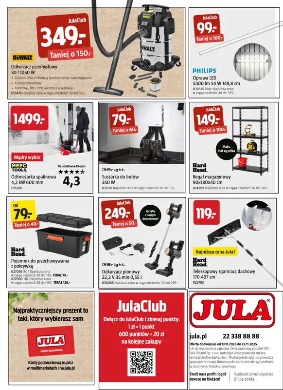 Jula - gazetka promocyjna Gazetka od czwartku 13.11 do niedzieli 23.11 - strona 15