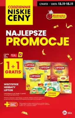 Biedronka - gazetka promocyjna Najlepsze promocje! od czwartku 13.11 do soboty 15.11