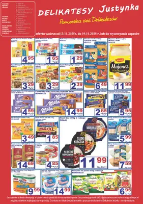 Delikatesy Justynka - gazetka promocyjna Plakaty promocyjne od czwartku 13.11 do środy 19.11 - strona 4