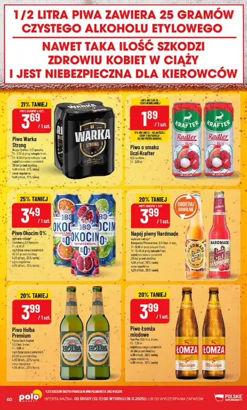 POLOmarket - gazetka promocyjna Gazetka od środy 12.11 do wtorku 18.11 - strona 60