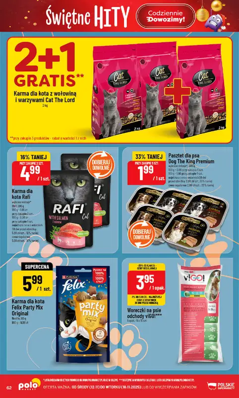 POLOmarket - gazetka promocyjna Gazetka od środy 12.11 do wtorku 18.11 - strona 62