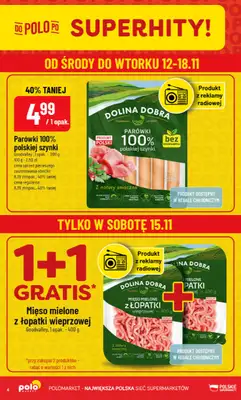 POLOmarket - gazetka promocyjna Gazetka od środy 12.11 do wtorku 18.11 - strona 4