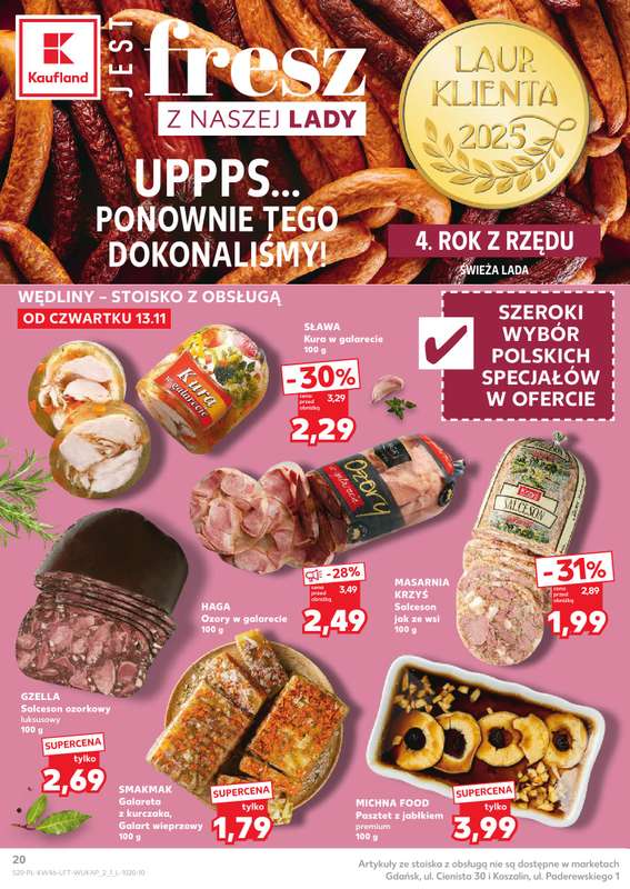 Kaufland - gazetka promocyjna Oferta Kaufland od czwartku 13.11 do środy 19.11 - strona 20