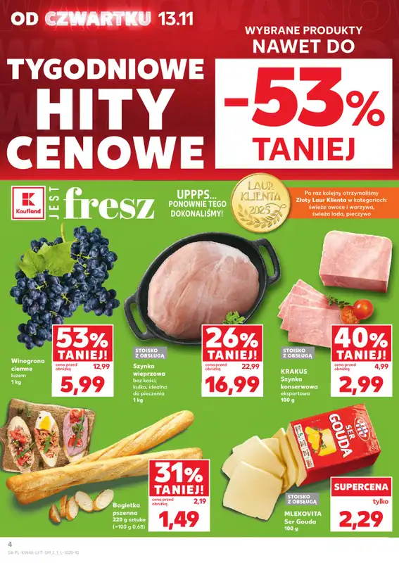 Kaufland - gazetka promocyjna Oferta Kaufland od czwartku 13.11 do środy 19.11 - strona 4