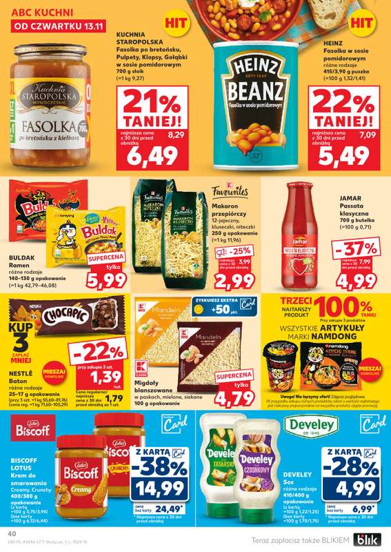 Kaufland - gazetka promocyjna Oferta Kaufland od czwartku 13.11 do środy 19.11 - strona 40