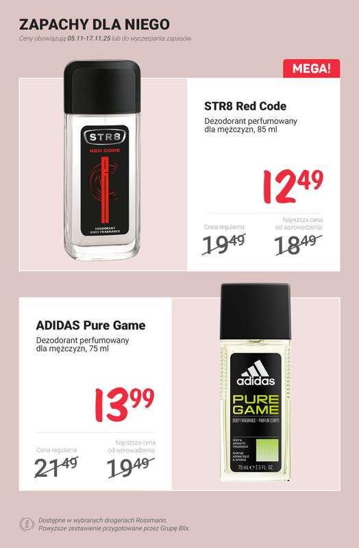 Rossmann - gazetka promocyjna PROMOCJE na zapachy od czwartku 13.11 do poniedziałku 17.11 - strona 9
