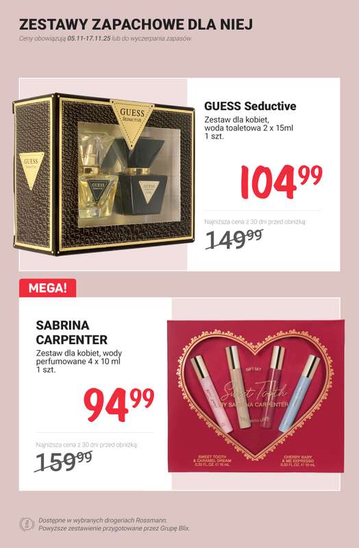Rossmann - gazetka promocyjna PROMOCJE na zapachy od czwartku 13.11 do poniedziałku 17.11 - strona 5