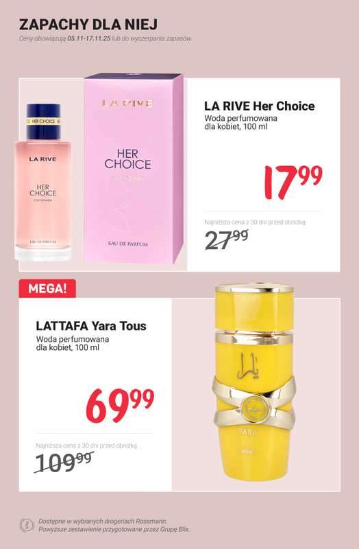 Rossmann - gazetka promocyjna PROMOCJE na zapachy od czwartku 13.11 do poniedziałku 17.11 - strona 2