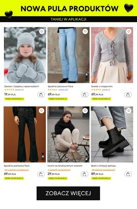 Sinsay - gazetka promocyjna Do -40% BLACK DAYS - nowa pula produktów! od czwartku 13.11  - strona 2