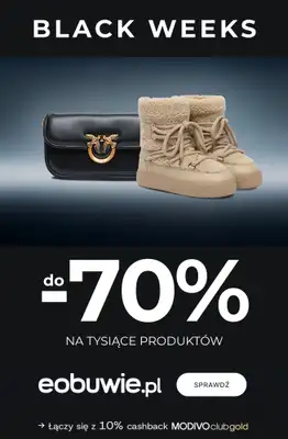 eobuwie.pl - gazetka promocyjna BLACK WEEKS do -70% od czwartku 13.11 do czwartku 27.11