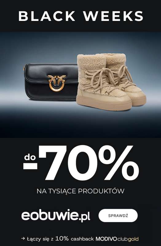 eobuwie.pl - gazetka promocyjna BLACK WEEKS do -70% od czwartku 13.11 do czwartku 27.11