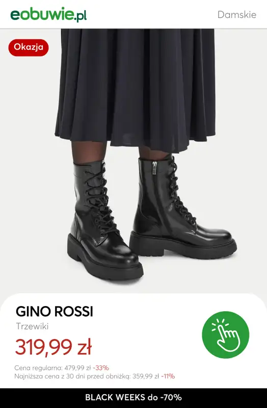 eobuwie.pl - gazetka promocyjna BLACK WEEKS do -70% od czwartku 13.11 do czwartku 27.11 - strona 9