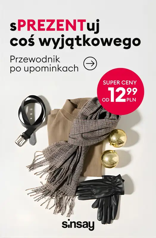 Sinsay - gazetka promocyjna sPREZENTuj coś wyjątkowego! od czwartku 13.11 