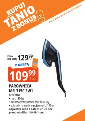 Leclerc - gazetka promocyjna Oferta E.Leclerc I Kupuj tanio z bonus od wtorku 18.11 do niedzieli 07.12