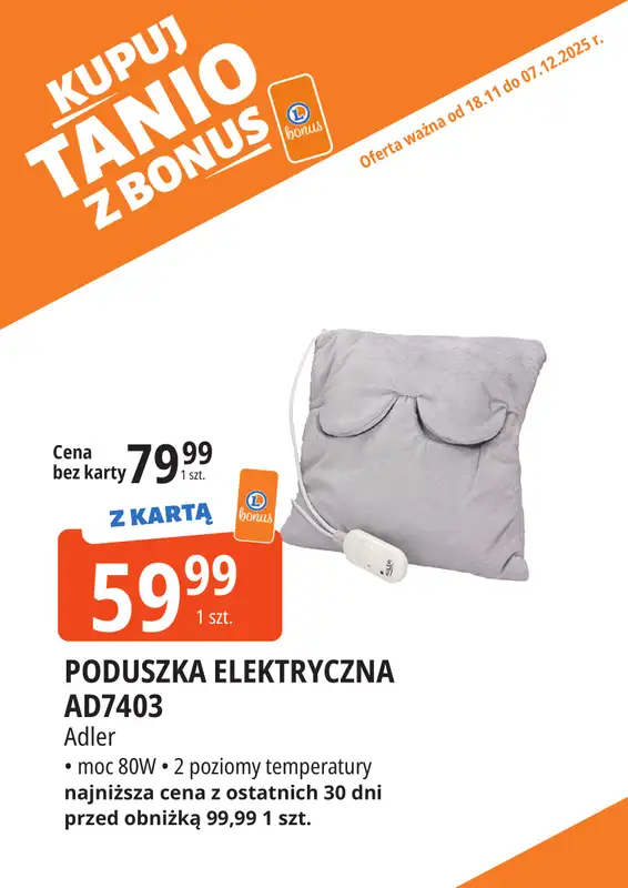 Leclerc - gazetka promocyjna Oferta E.Leclerc I Kupuj tanio z bonus od wtorku 18.11 do niedzieli 07.12 - strona 7