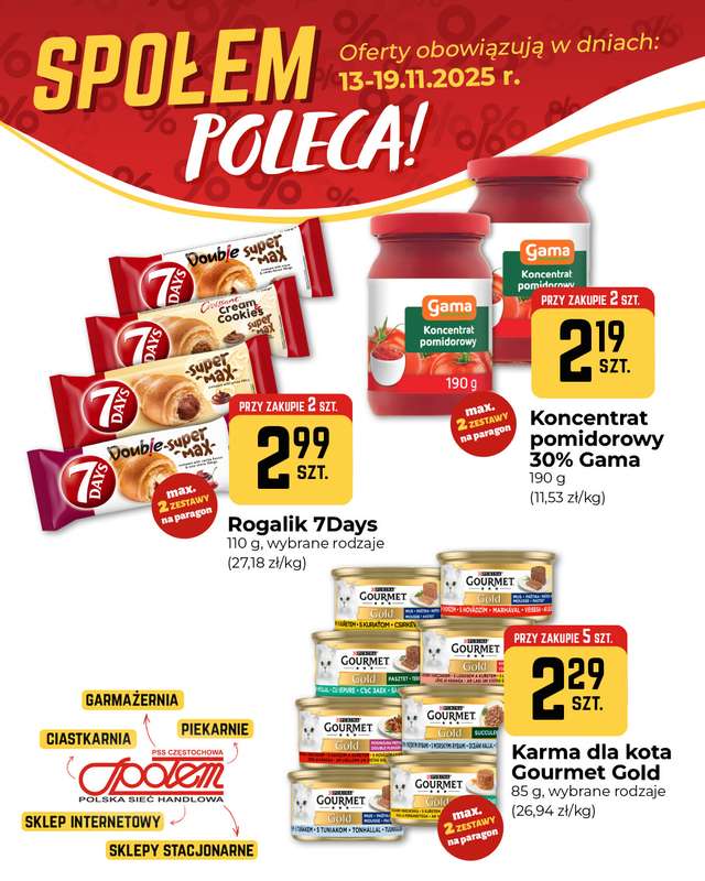 Społem Częstochowa - gazetka promocyjna Plakaty promocyjne od czwartku 13.11 do środy 19.11 - strona 3