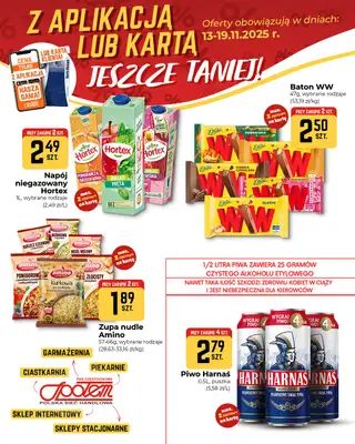 Społem Częstochowa - gazetka promocyjna Plakaty promocyjne od czwartku 13.11 do środy 19.11