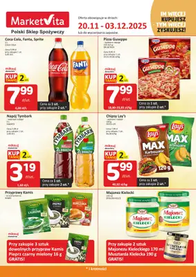 Marketvita - gazetka promocyjna Wielopaki od czwartku 20.11 do środy 03.12