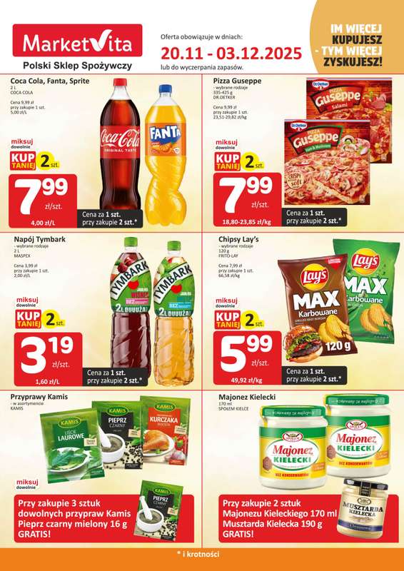 Marketvita - gazetka promocyjna Wielopaki od czwartku 20.11 do środy 03.12