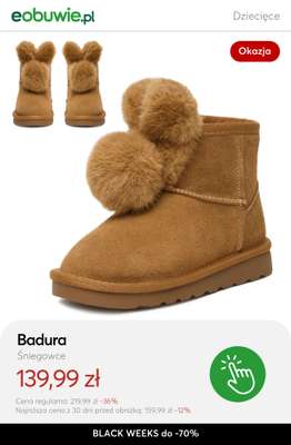 eobuwie.pl - gazetka promocyjna Do -70% na zimowe buty dziecięce od czwartku 13.11 do czwartku 27.11 - strona 2