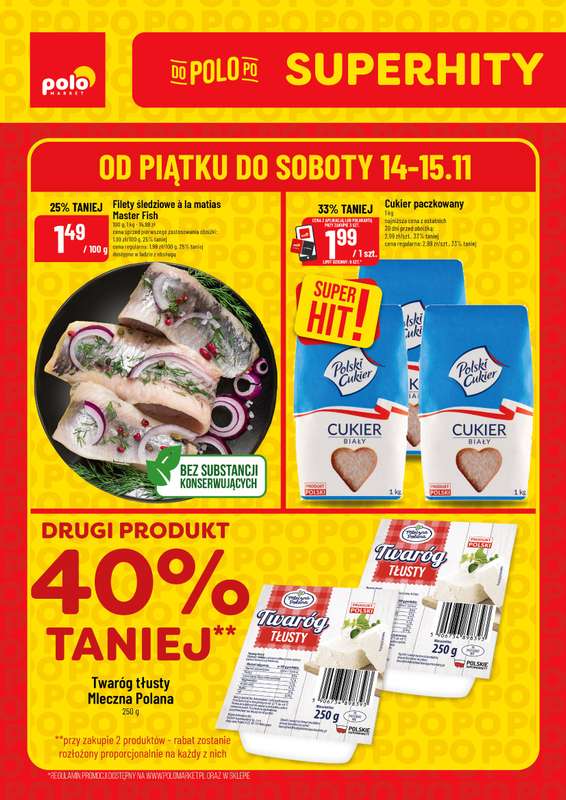 POLOmarket - gazetka promocyjna Super Hity na weekend od piątku 14.11 do soboty 15.11