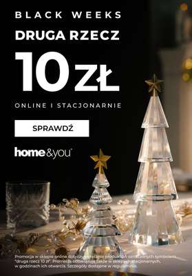 home&you - gazetka promocyjna Druga rzecz 10 zł od czwartku 13.11 do poniedziałku 17.11