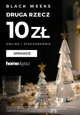 home&you - gazetka promocyjna Druga rzecz 10 zł od czwartku 13.11 do poniedziałku 17.11