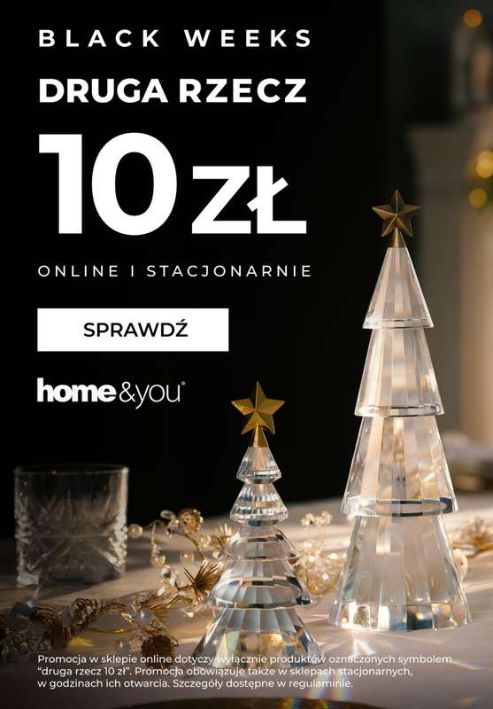 home&you - gazetka promocyjna Druga rzecz 10 zł od czwartku 13.11 do wtorku 18.11