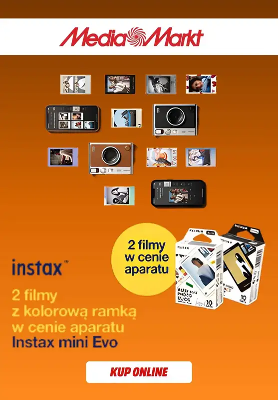 Media Markt - gazetka promocyjna Aparaty Evo Mini - 2 filmy w cenie aparatu od czwartku 13.11 do niedzieli 30.11