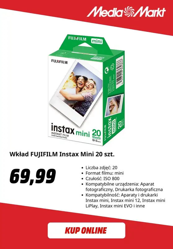 Media Markt - gazetka promocyjna Aparaty Evo Mini - 2 filmy w cenie aparatu od czwartku 13.11 do niedzieli 30.11 - strona 2